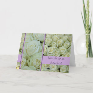 Cartão de simpatia alemão herzliches Beileid