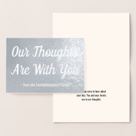 Cartão de Simpatia das Folhas de cinza