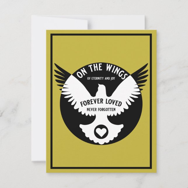 Cartão de simpatia de memória sensível ao amor (Frente)