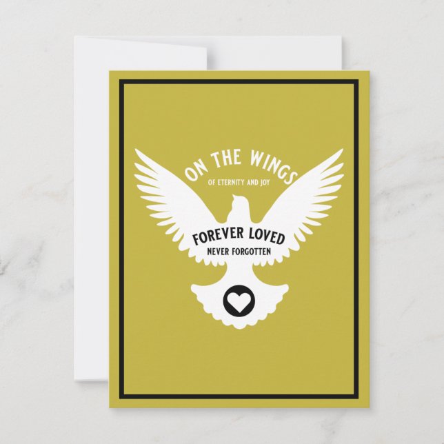 Cartão de simpatia de memória sensível ao amor (Frente)