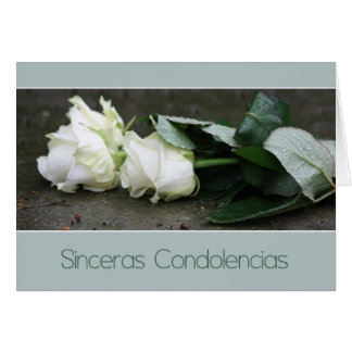 Tarjeta De Condolencias Hecha A Mano Con Lirios Blancos / Tarjeta De Condolencias / Recuerdo De Funeral / Pérdida De Un Ser Querido - España