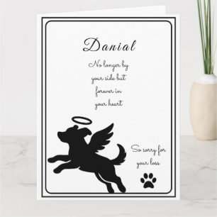 Cartão de simpatia personalizado para cães em memó