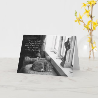 Cartão de simpatia preto e branco para perda de ga