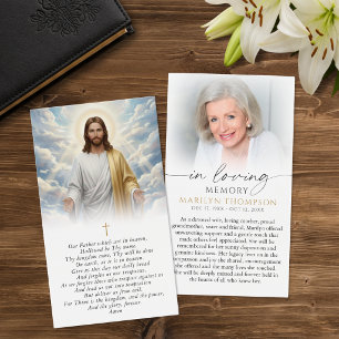Cartão de simpatia religioso O Pai Nosso Jesus