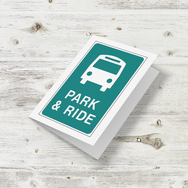 Cartão de Sinal de Parque e Transporte (Criador carregado)