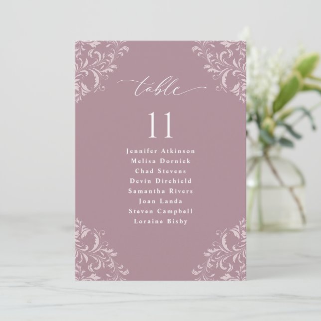 Cartão de Sinal de Quadro de Assentos de Casamento (Em pé/Frente)