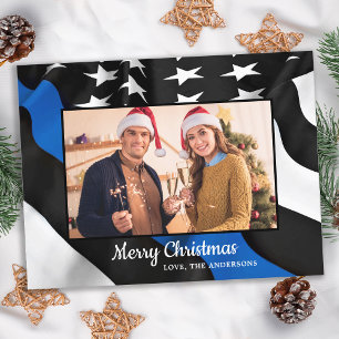 Cartão de Sinalizador de Linha Azul Fino para Polí