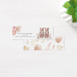 cartão de site de casamento boêmico com blush tr