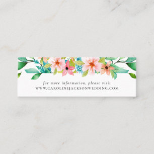 Cartão de Site de Casamento de Praia Tropical