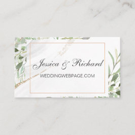 Cartão de Site de Casamento de Watercolor