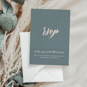 Cartão de Site de Casamento RSVP de Resposta de Eu