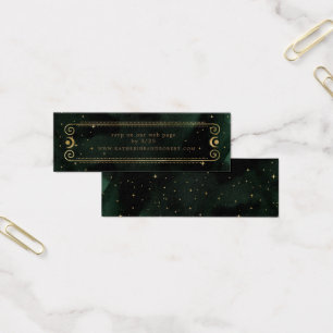 Cartão de Sítio de Casamento de Ouro Verde à me