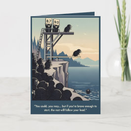 cartão de slogan motivacional engraçado de arte WP