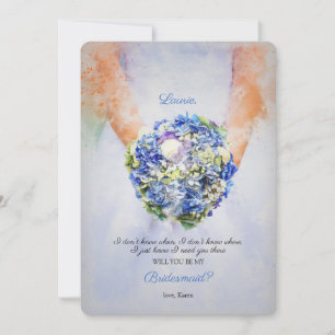 Cartão de Solicitação Bridesmaid