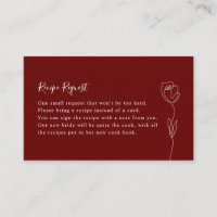 Cartão de Solicitação de Ilustração Floral Botânic