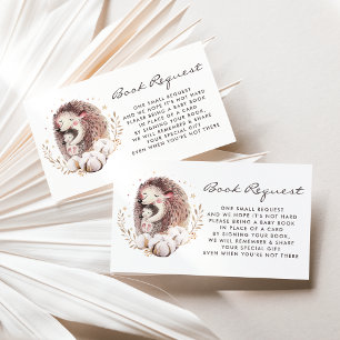 Cartão de Solicitação de Livro de Boho Mamãe e Beb