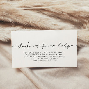 Cartão de solicitação de livro de chá de fraldas b