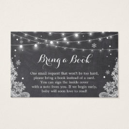 Cartão de Solicitação de Livro de Chá de fraldas p