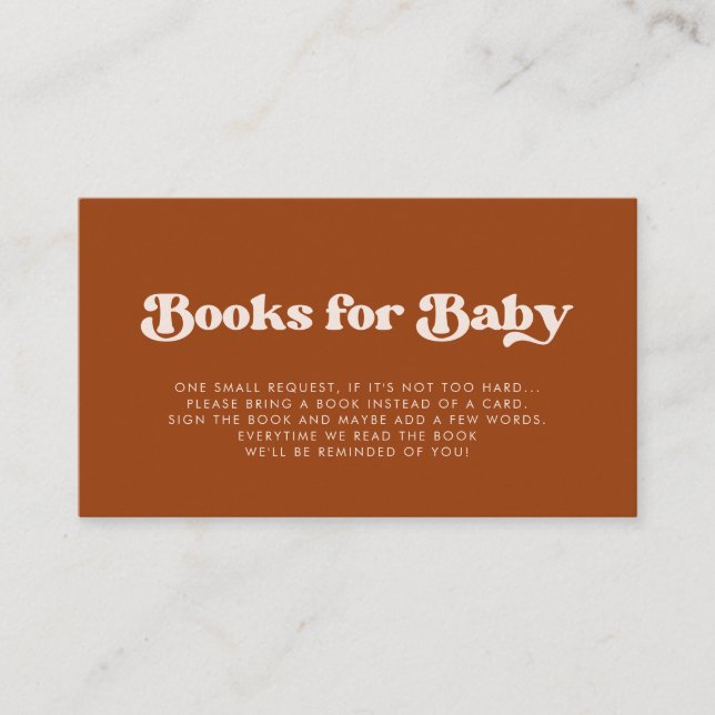 cartão de solicitação de livro do Chá de fraldas l (Frente)