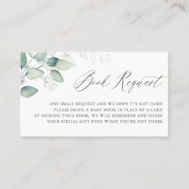 Cartão de Solicitação de Livro Eucalyptus Boho Wat