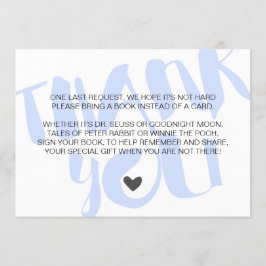 Cartão De Solicitação De Livro Para Chá De Bebê