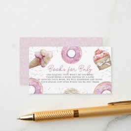 Cartão de Solicitação de Livro para Chá de Bebê de