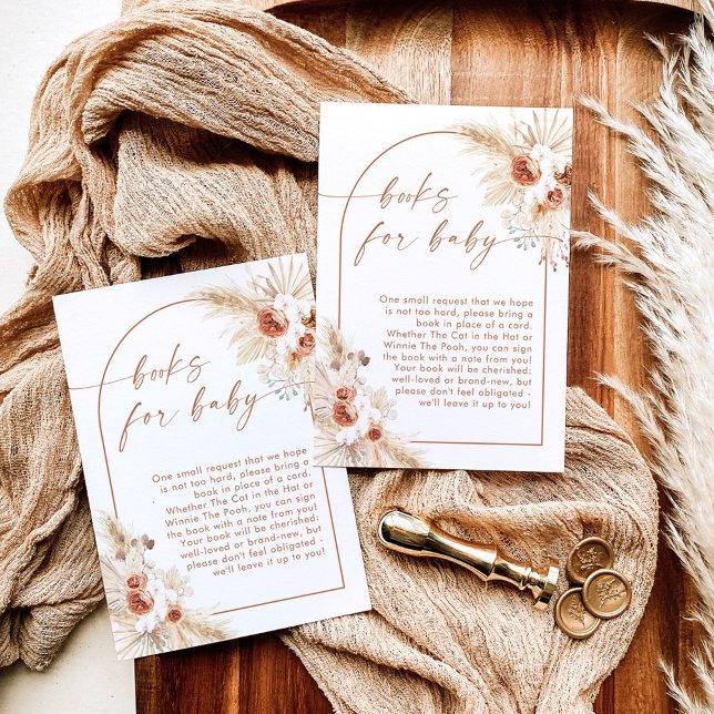 Cartão de Solicitação de Livros para Bebê com Gram (Criador carregado)