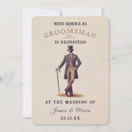 Cartão de Solicitação de Padrinho de casamento Gen
