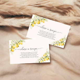 Cartão de solicitação de receita de citrinos com l