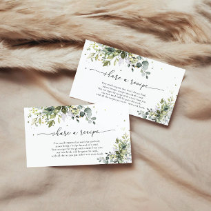 Cartão de Solicitação de Receita Floral Eucalyptus