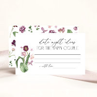 Cartão de Solicitação de Receita para Chá de Noiva