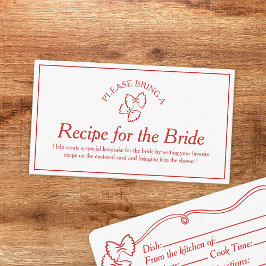 Cartão de Solicitação de Receita para Mais Chá de