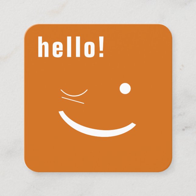 Cartão de sorriso engraçado (Frente)