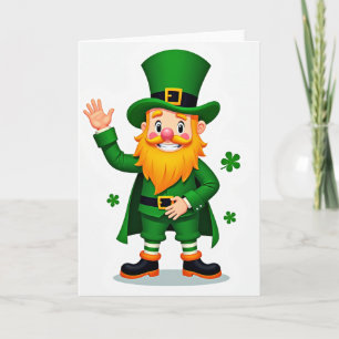 Cartão de Sorte do Leprechaun Listrado