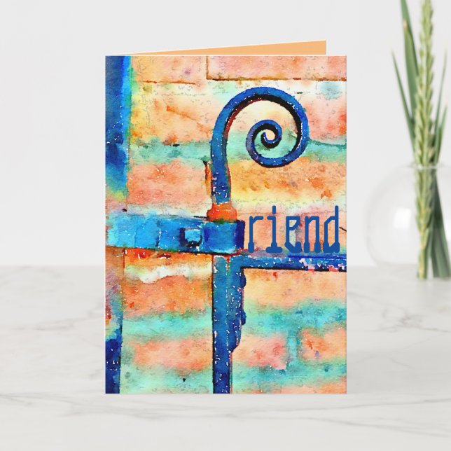 Cartão de Suporte Amigo (Frente)