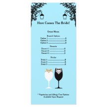 Cartão de Suporte do Menu do chá de panela