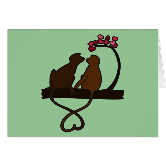 Cartão de Suportes Macacos (Frente Horizontal)