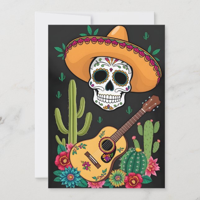 Cartão de Taco do Cinco De Mayo (Frente)