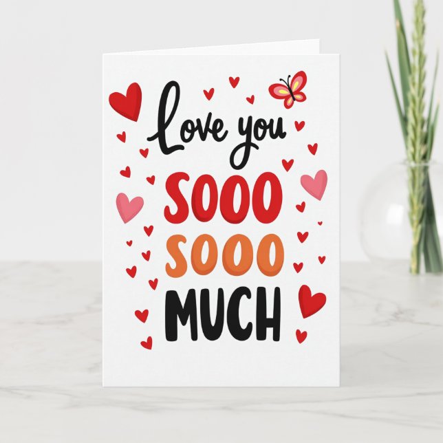 Cartão de Tanto Amor Para Você (Frente)