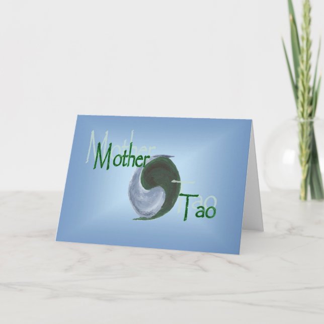 Cartão de Tao Yin Yang da mãe (Frente)
