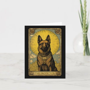 Cartão de Tarô de Cão german shepherd