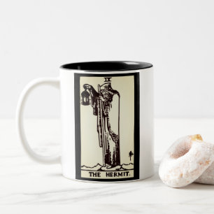 cartão de tarô hermit caneca