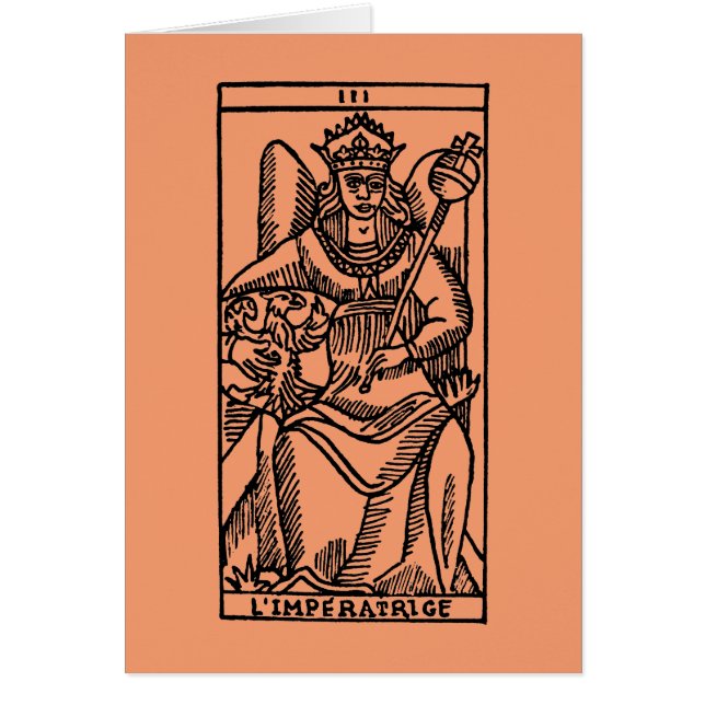 Cartão de Tarot: A imperatriz (Frente)