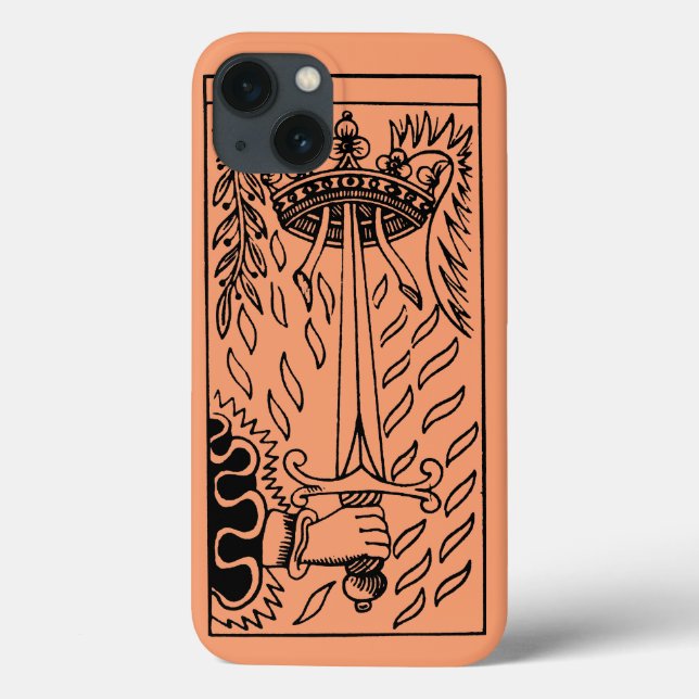 Cartão de Tarot: Ás das espadas (Verso)