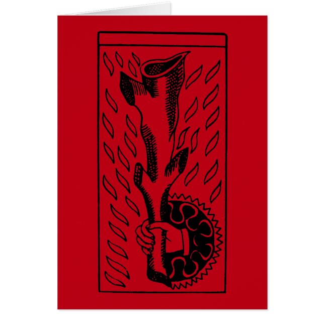 Cartão de Tarot: Ás de Ros (Frente)