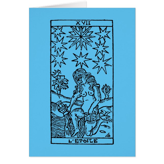 Cartão de Tarot: As estrelas (Frente)