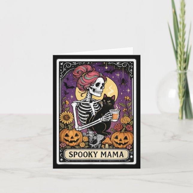 Cartão de Tarot da Mamãe Assustadora para Café de  (Frente)