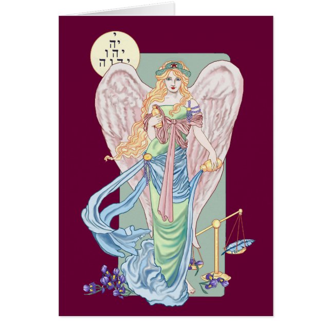 Cartão de Tarot da moderação (Frente)