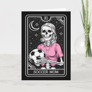 Cartão de Tarot de Mãe de Futebol Retro Vintage