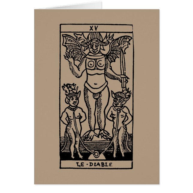 Cartão de Tarot: O diabo (Frente)